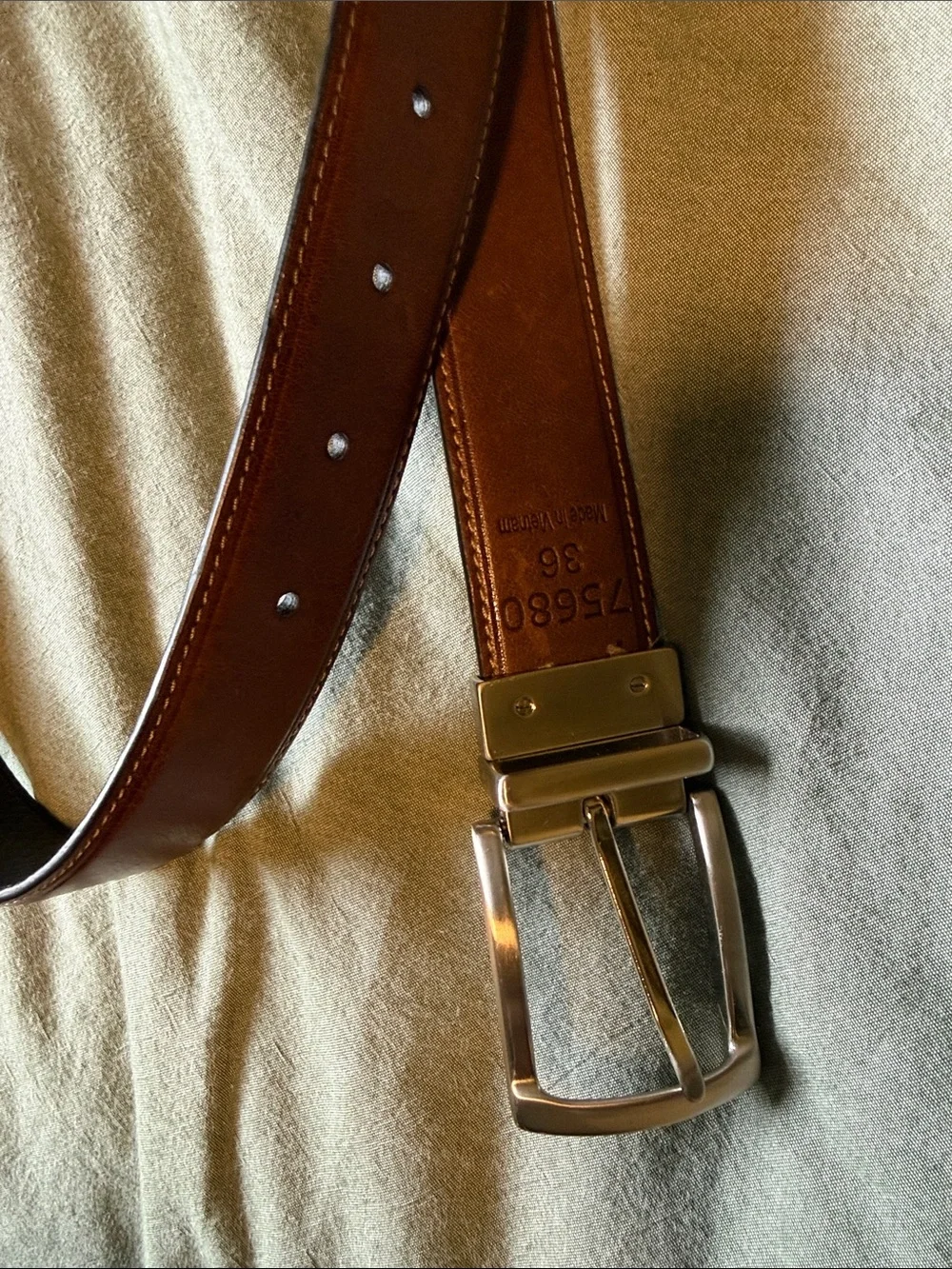 Classic Black Textured Leather Belt with Silver Buckle